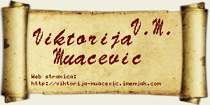 Viktorija Muačević vizit kartica